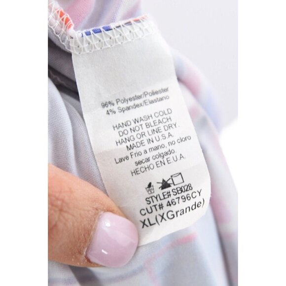 Chicshoppe Womens Cropped Tank Top Pencil Skirt 2 Pc Set Americana USA Sz XL - Picture 13 of 13